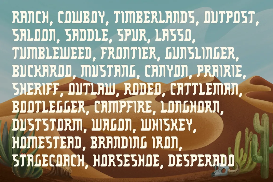 Palo Santo - Mexican Desert Typeface