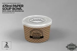 Paper Soup Cup Mockup