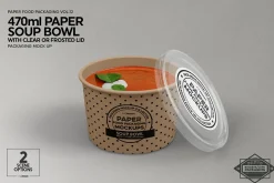 Paper Soup Cup Mockup