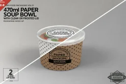 Paper Soup Cup Mockup