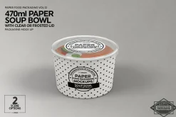 Paper Soup Cup Mockup