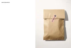 Paper Bag with Stickers Mockup Set