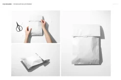 Paper Bag with Stickers Mockup Set