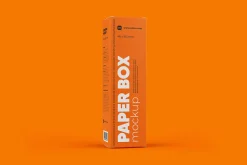 Paper Box Mockup 46x163mm