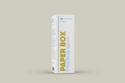 Paper Box Mockup 43x136mm
