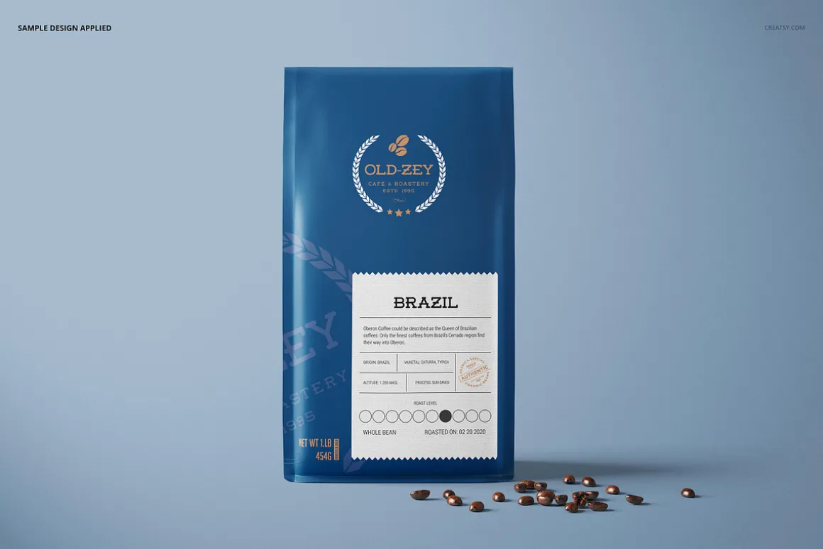 Paper Coffee Bag Mockup Set