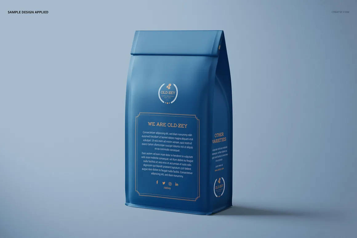 Paper Coffee Bag Mockup Set