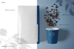 Paper Coffee Bag Mockup Set
