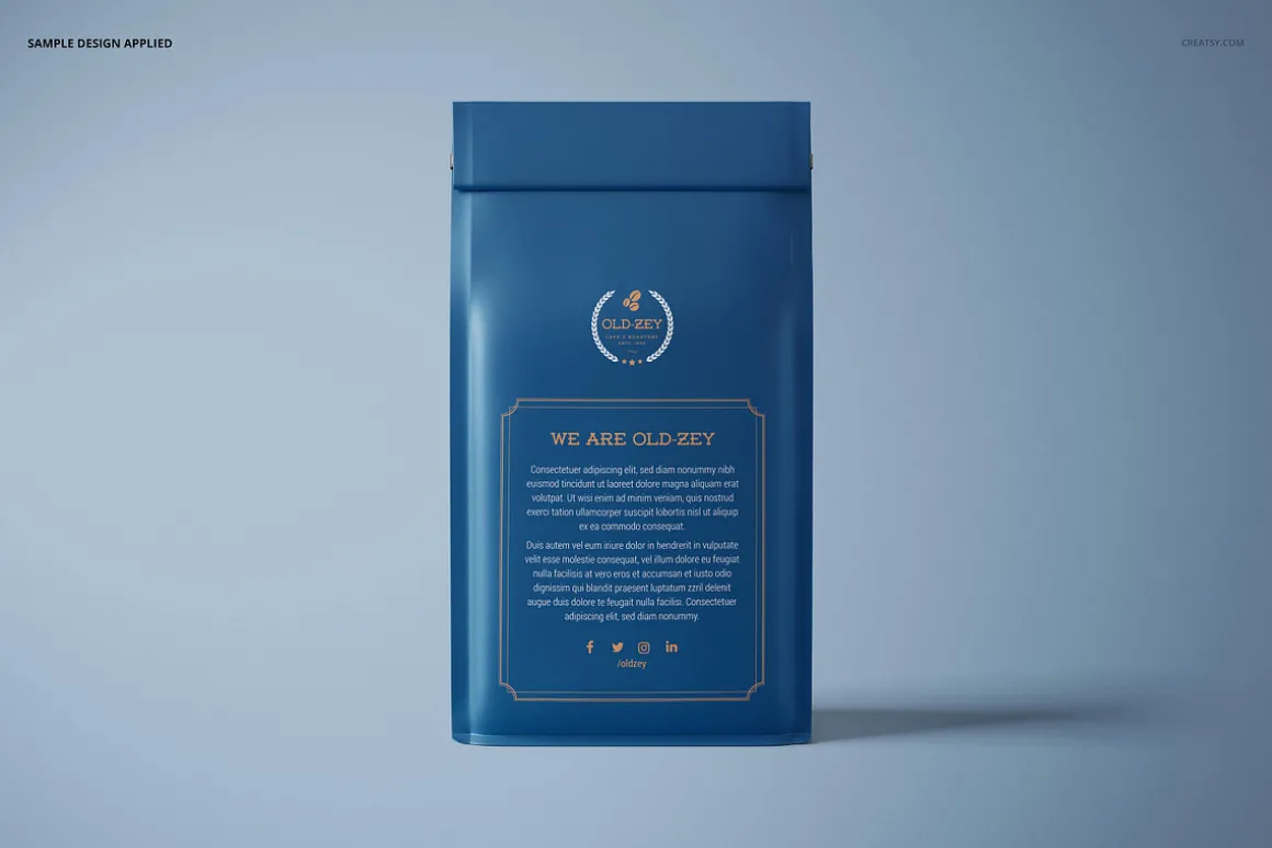Paper Coffee Bag Mockup Set