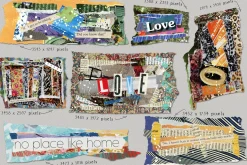 Paper Collage Png Graphics