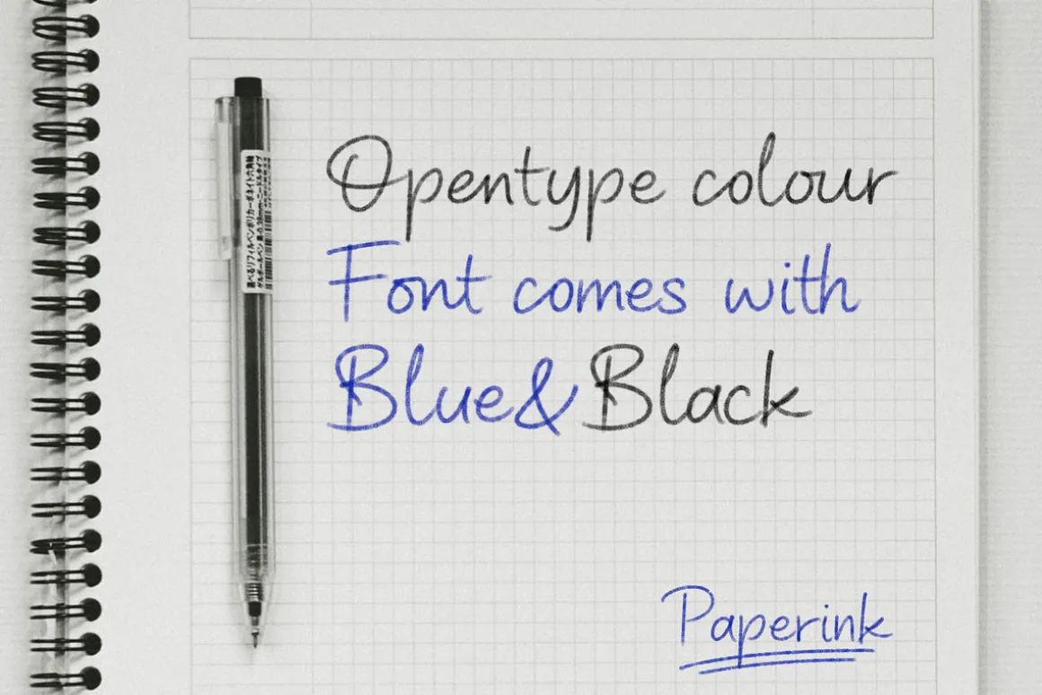 Paperink - Color SVG Fonts