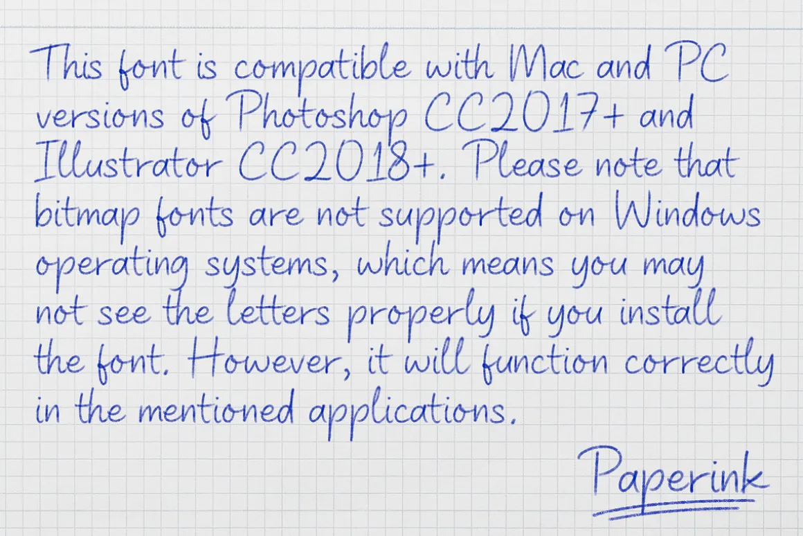 Paperink - Color SVG Fonts