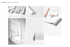 Paper Wallpaper Mockup Set v.3
