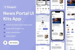 Paragraf - News Portal App Ui Kits