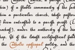 Parochus medieval script font family