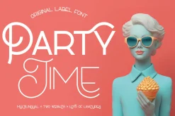 Party Time Modern Ligature Font