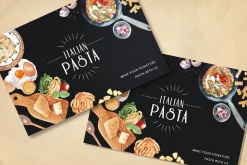 Pasta Recipe and Dishes Watercolor