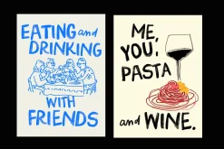 Pasta and Wine Bitmap SVG Font
