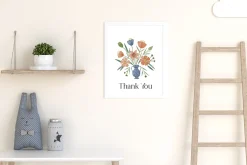 Pastel Folk Art Botanicals Flowers