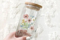 Pastel Folk Art Botanicals Flowers