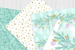 Pastel Christmas Digital Paper Pack