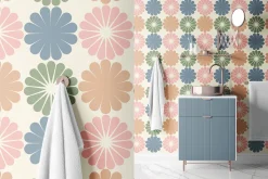 Pastel Geometric Flowers