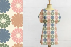 Pastel Geometric Flowers