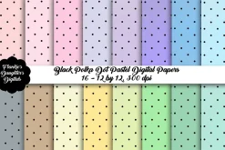 Pastel & Polka Dot Digital Papers