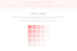 600 pastel shades color swatches
