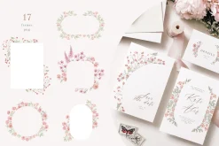 Peach peonies, roses, garden flowers