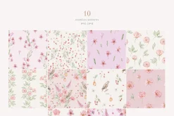 Peach peonies, roses, garden flowers