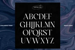 Peach Chery | Display Serif Font