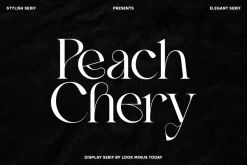 Peach Chery | Display Serif Font