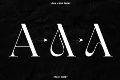 Peach Chery | Display Serif Font