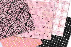 Peach Pink Coral Digital Paper