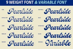Pearlside – Variable Script Font