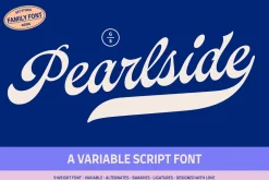 Pearlside – Variable Script Font