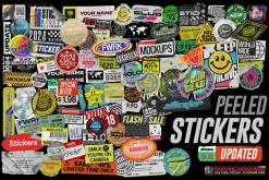 Peeled Paper Stickers