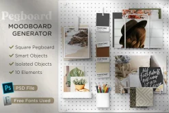 Pegboard - Moodboard Scene Generator