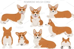 Pembroke Welsh Corgi clipart