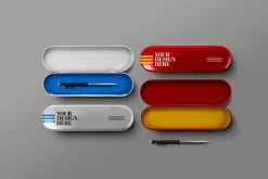Pen Case Mockup - Metal