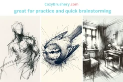 Pencil Paper Texture Brushes