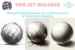 Pencil Paper Texture Brushes