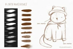 Pencils brushes & canvas Procreate