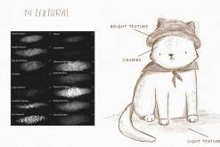 Pencils brushes & canvas Procreate