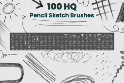100 Pencil Sketch Brushes