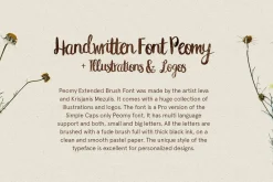 Peomy Extended Font & Illustrations
