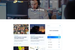 Peon - Logistic PSD Template
