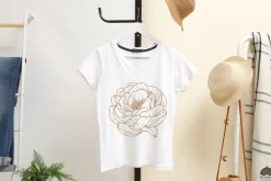 Peony line art collection