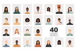 40 people avatars